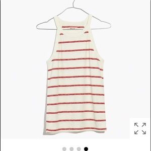 Madewell timeoff tank in Shawn stripe